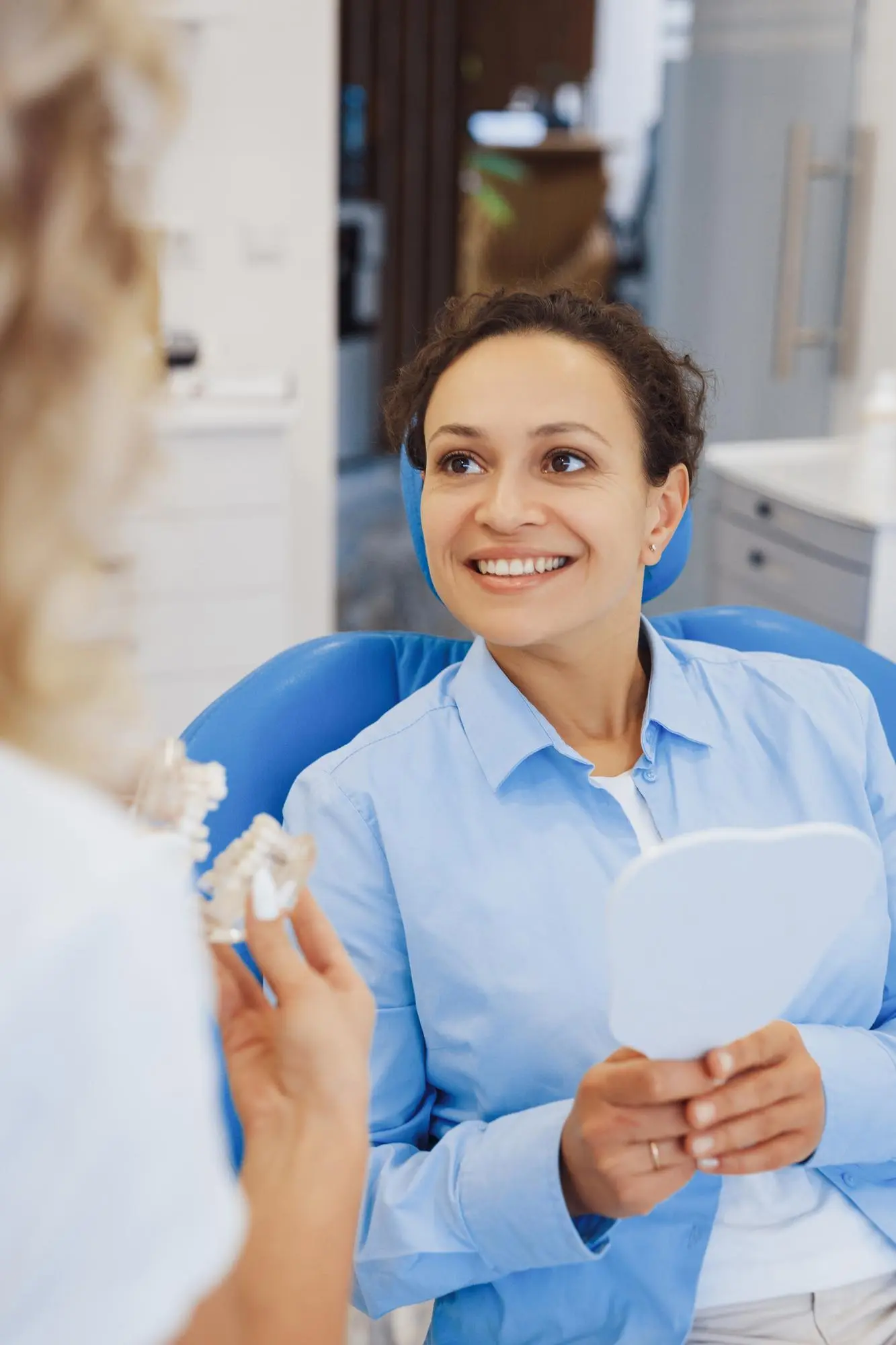 Dawson Landing Dental front desk in Chestermere